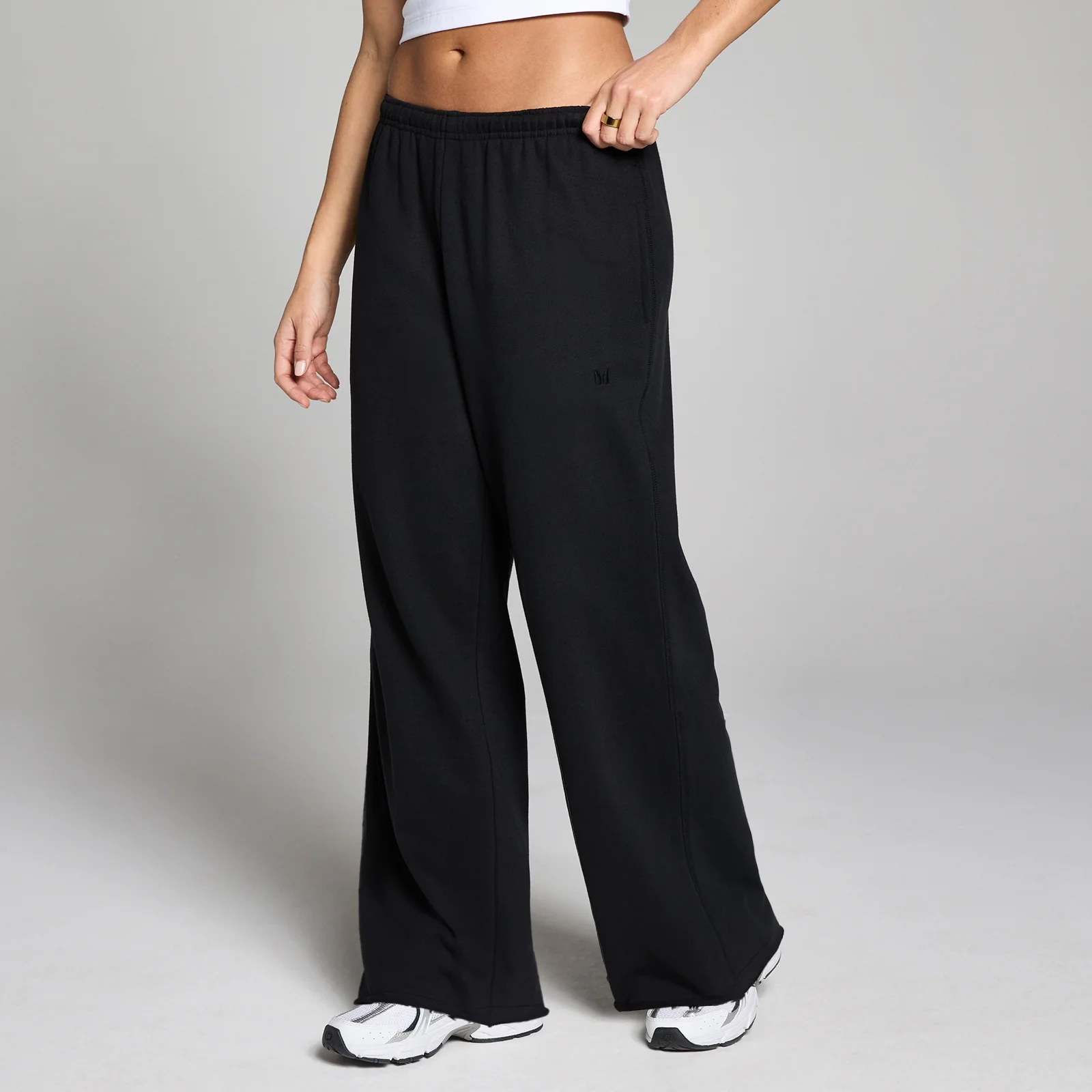 MP Women's Lifestyle Straight Leg Joggers - Washed Black - S Image 1