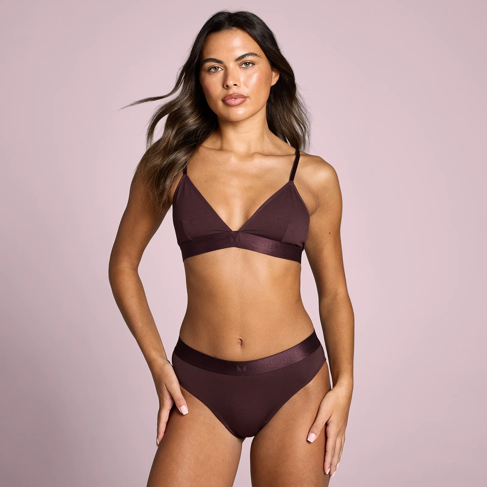 MP Women's V-neck Bralette - Fudge - XS Image 1
