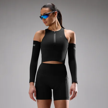 MP Women's Velocity Ultra Zip Front Race Top - Black