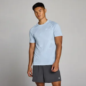 MP Men's Tempo Pillar Graphic Seamless T-Shirt - Breeze Blue - Size XS
