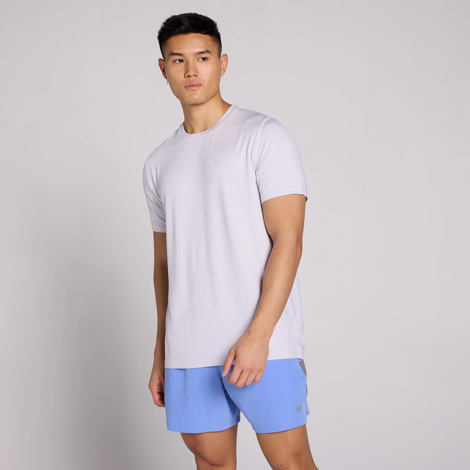 MP Men's Tempo Marl T-Shirt - Lilac Grey - M Image 1