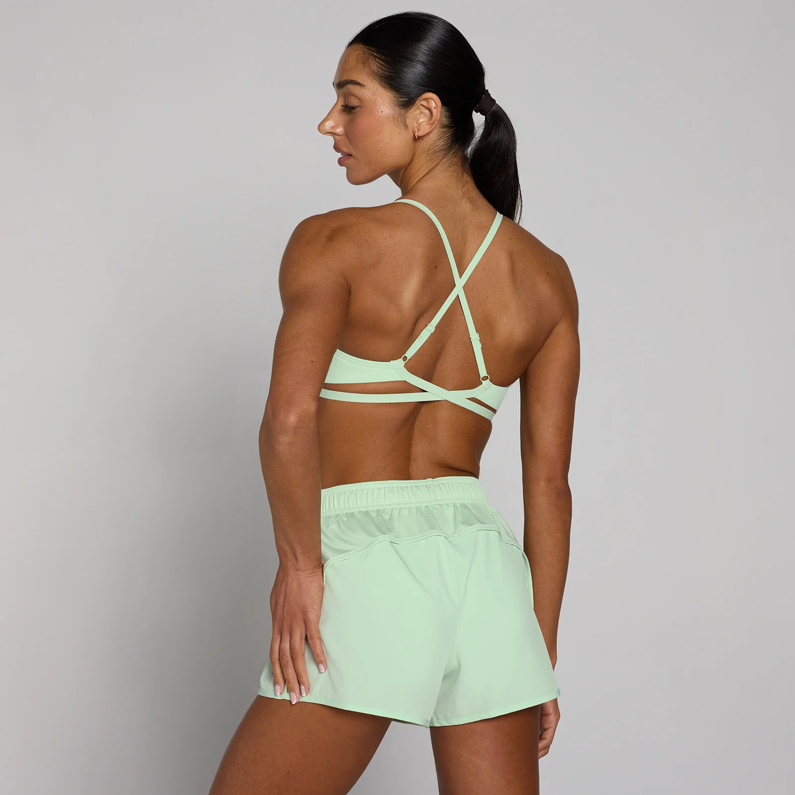 MP Women's Tempo Adjustable Strappy Back Sports Bra - Light Lime - XXL Image 1