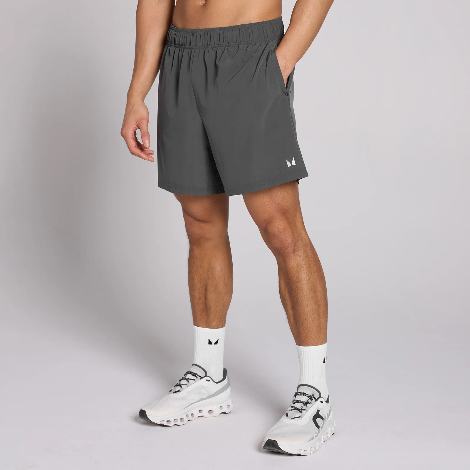 MP Men's 7" Woven Training Shorts - Dark Grey - XS Image 1