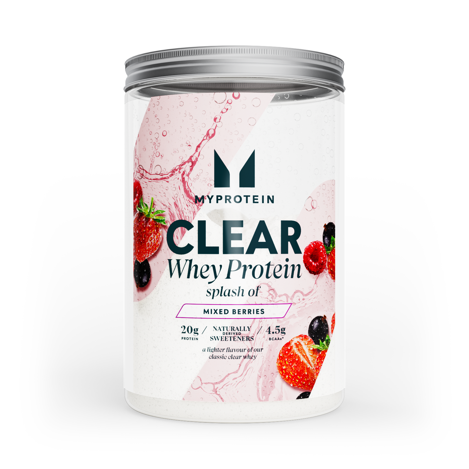 Clear Whey Protein Splash of Flavour - 390G - 15servings - Splash Of - Mixed Berries Image 1