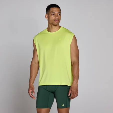 MP Men's Hybrid Oversized Mesh Tank - Lime Green