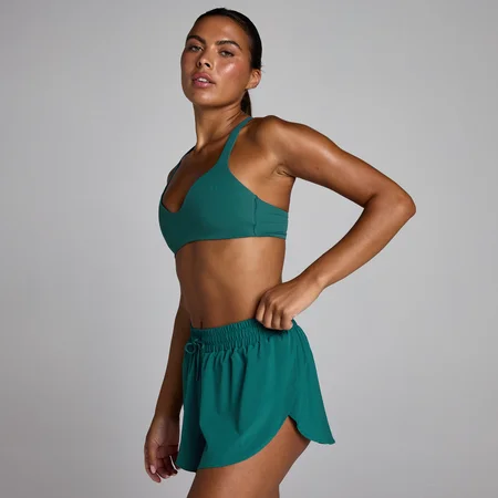 MP Women's Tempo Twist Back Sports Bra - Rich Teal