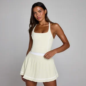 MP Women's Tempo Contrast Strappy Racerback Vest - Desert Dust - Size S