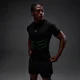 MP Men's Hero Muscle Fit Seamless T-Shirt - Washed Black/Alpha Green