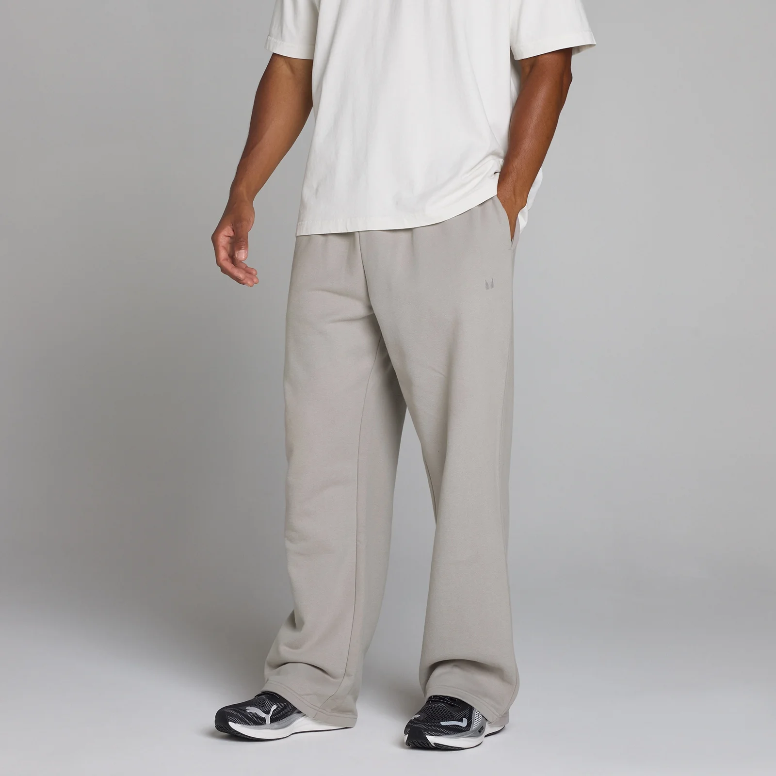 MP Men's Oversized Loopback Straight Leg Jogger - Chalk Grey - M Image 1