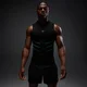 MP Men's Hero Muscle Fit Seamless Tank - Washed Black/Alpha Green