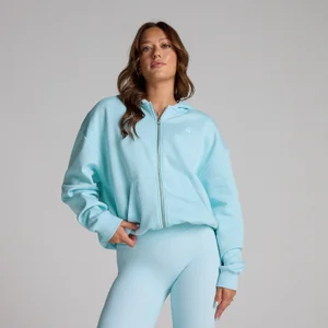 MP Women's Basics Zip Through Hoodie - Sky Blue - Size XS