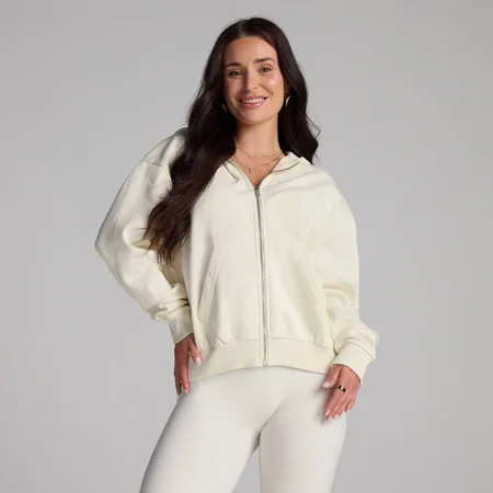 MP Women's Basics Zip Through Hoodie - Coconut