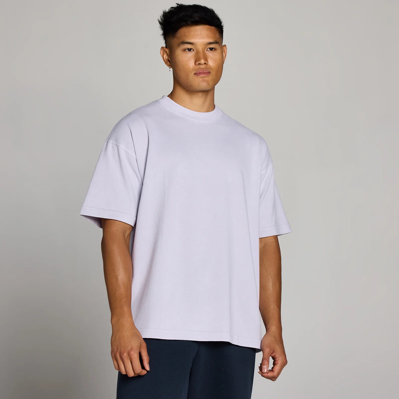 MP Men's Washed Oversized Cotton T-Shirt - Lilac Grey - XS Image 1