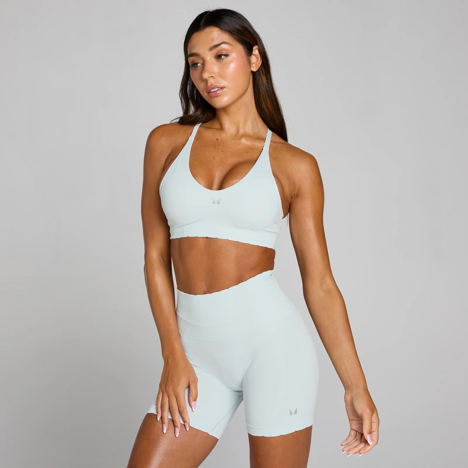 MP Women's Tempo Ultra Seamless Sports Bra - Blue Aura - L Image 1