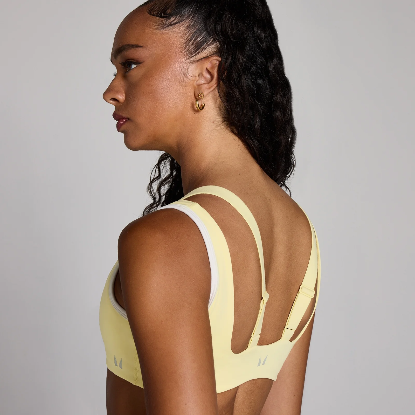MP Women's Velocity Contrast Double Layer Sports Bra - Buttercream - S Image 4