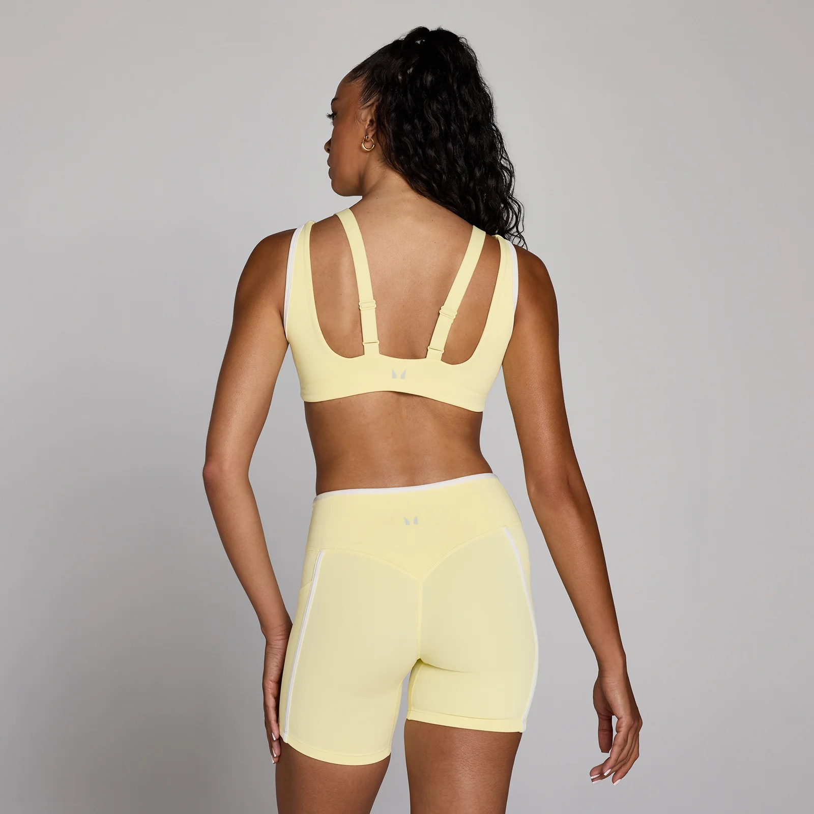 MP Women's Velocity Contrast Double Layer Sports Bra - Buttercream - S Image 2