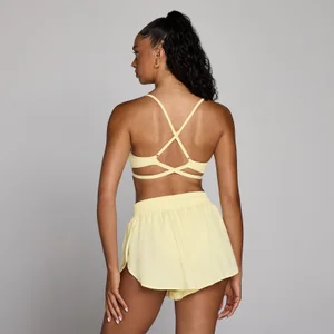 MP Women's Tempo Adjustable Strappy Back Sports Bra - Buttercream - Size XS