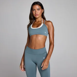 MP Women's Seamless Layered Sports Bra - Midnight Slate - Size XS
