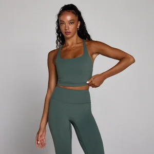 MP Women's Tempo Strappy Racerback Vest - Cloudy Green - Size XS