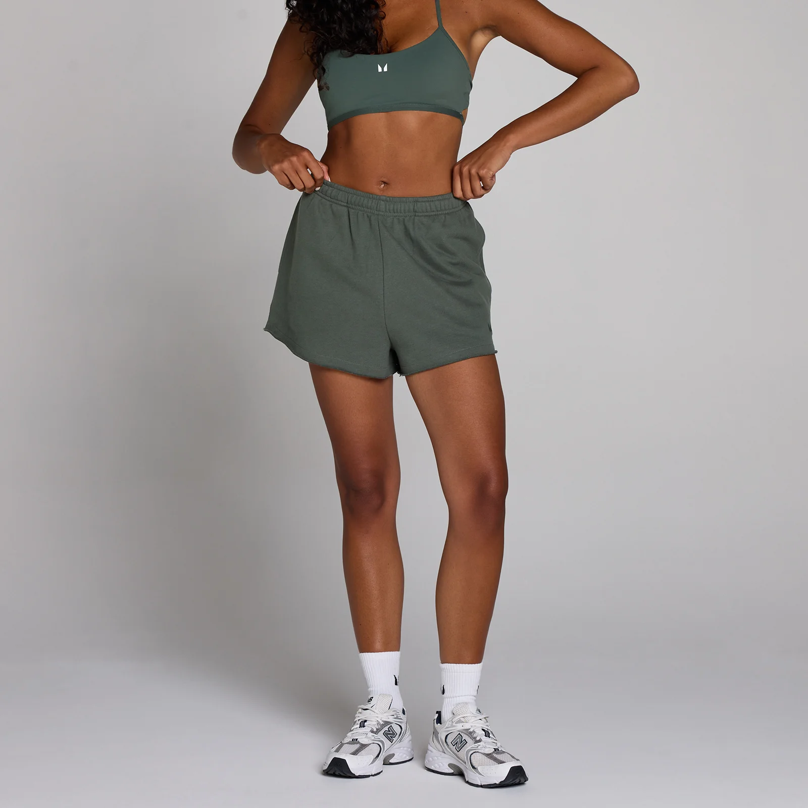MP Women's Lifestyle Sweatshorts - Cloudy Green - XS Image 1