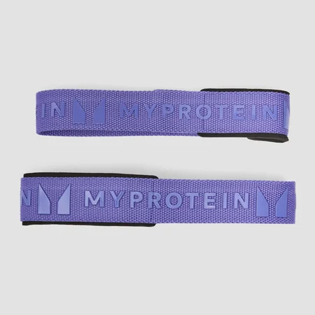 Myprotein Silicone Gripped Lifting Straps In Bag - Power Indigo