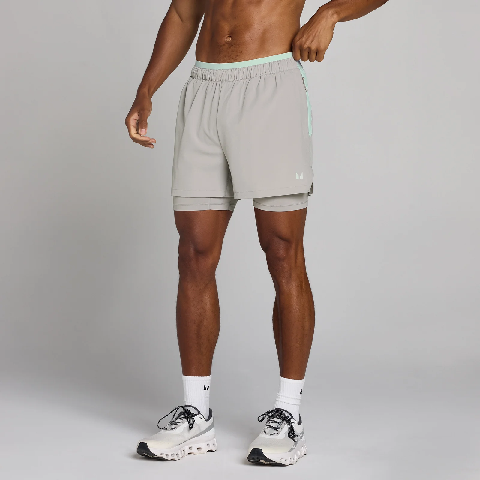 MP Men's Training Ultra 5" 2-in-1 Short - Chalk Grey - XS Image 1