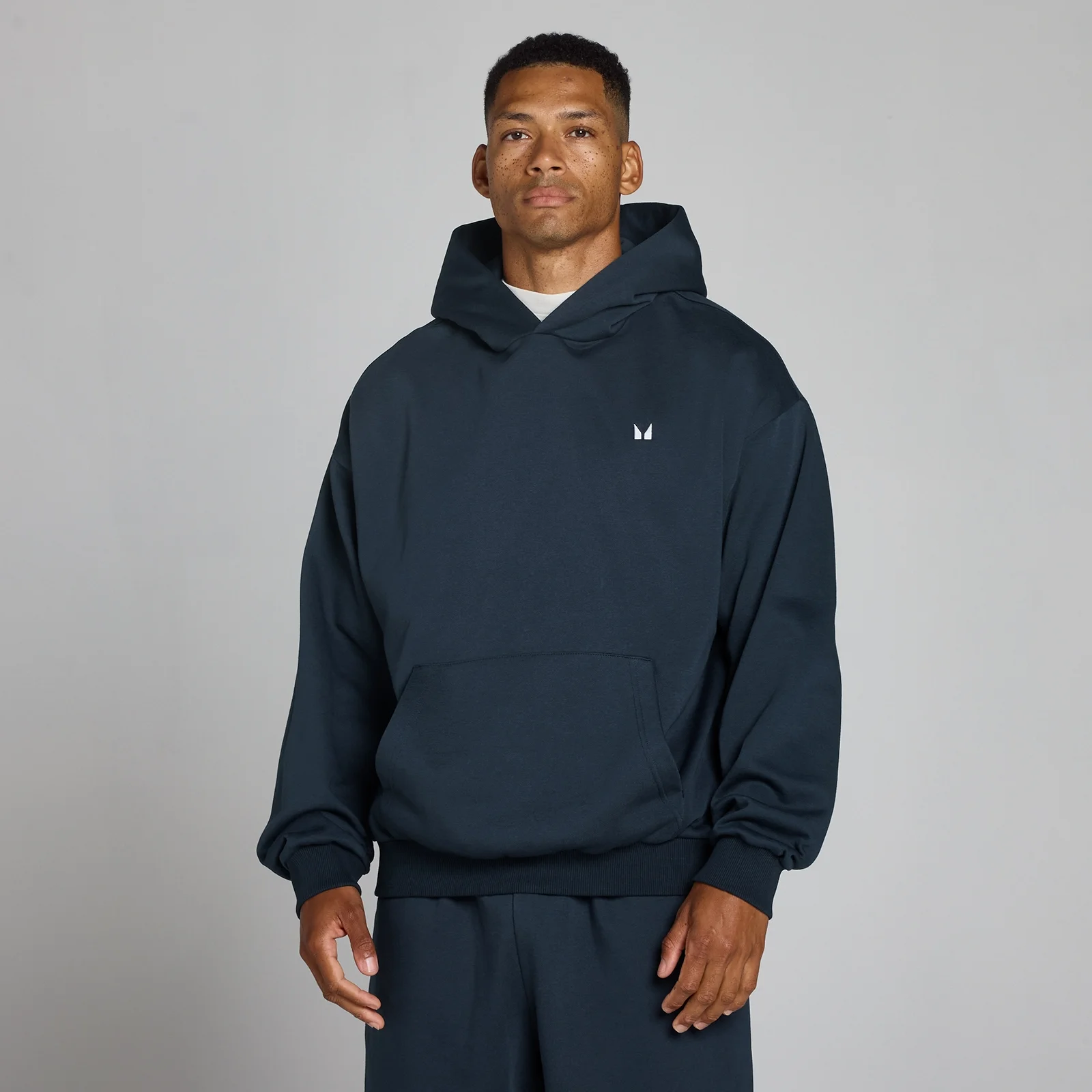 MP Men's Rest Day Oversized Hoodie - Dark Navy - M Image 1