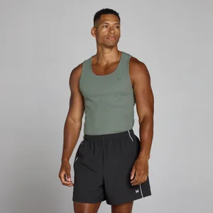 MP Men's Lift Ribbed Muscle Fit Tank - Gunmetal - Size L