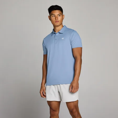 MP Men's Training Polo Shirt - Fog Blue
