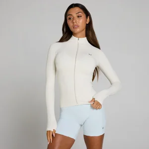 MP Women's Tempo Ultra Seamless Full Zip Jacket - Mist/Silver - Size L