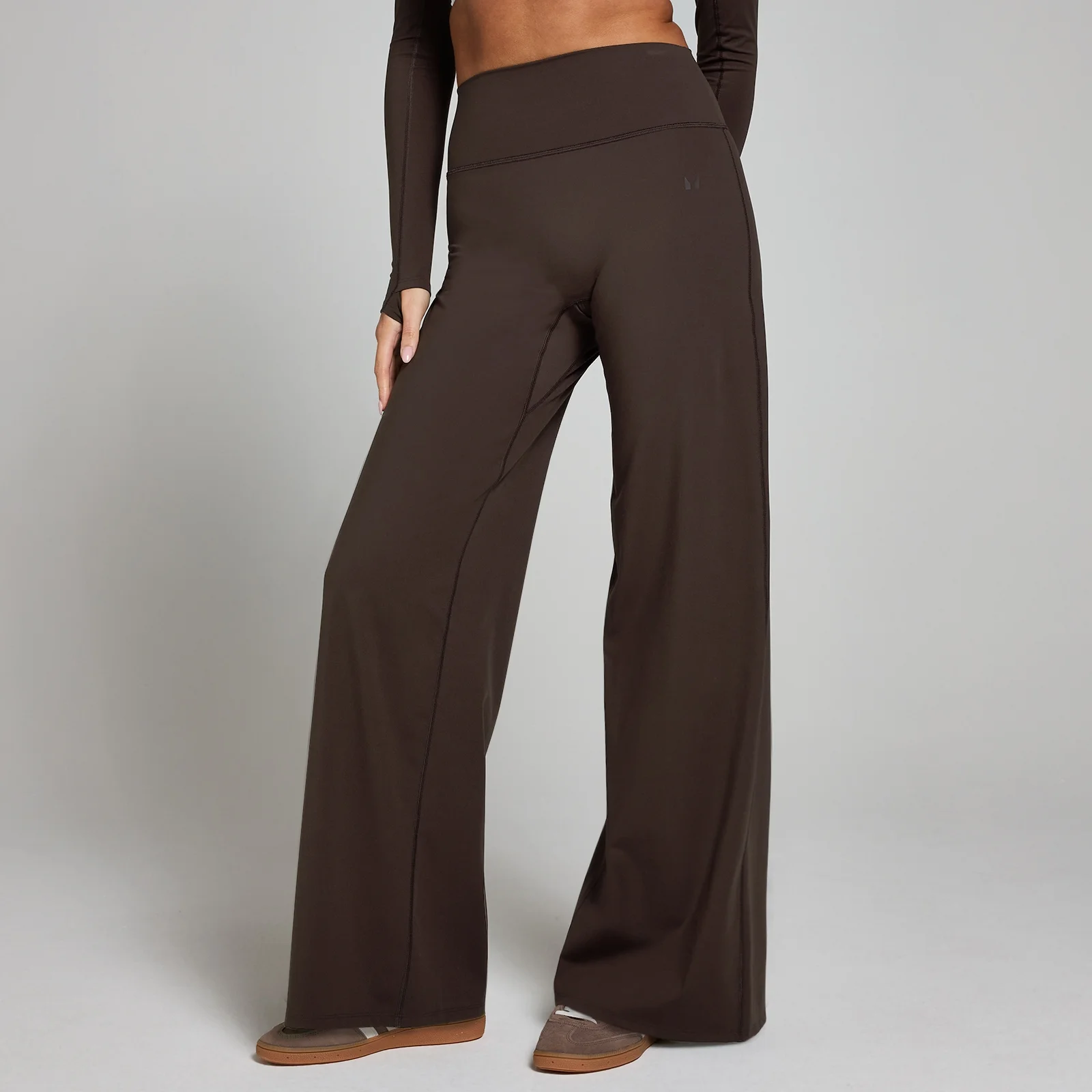 MP Women's Petite Tempo Wide Leg Leggings - Cocoa - L Image 1
