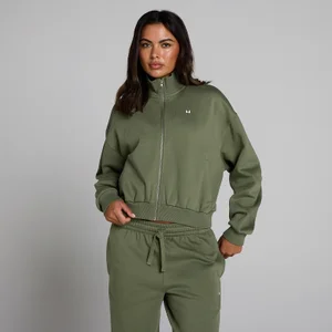 MP Women's Basics Zip Through Bomber Jacket - Washed Olive - Size M