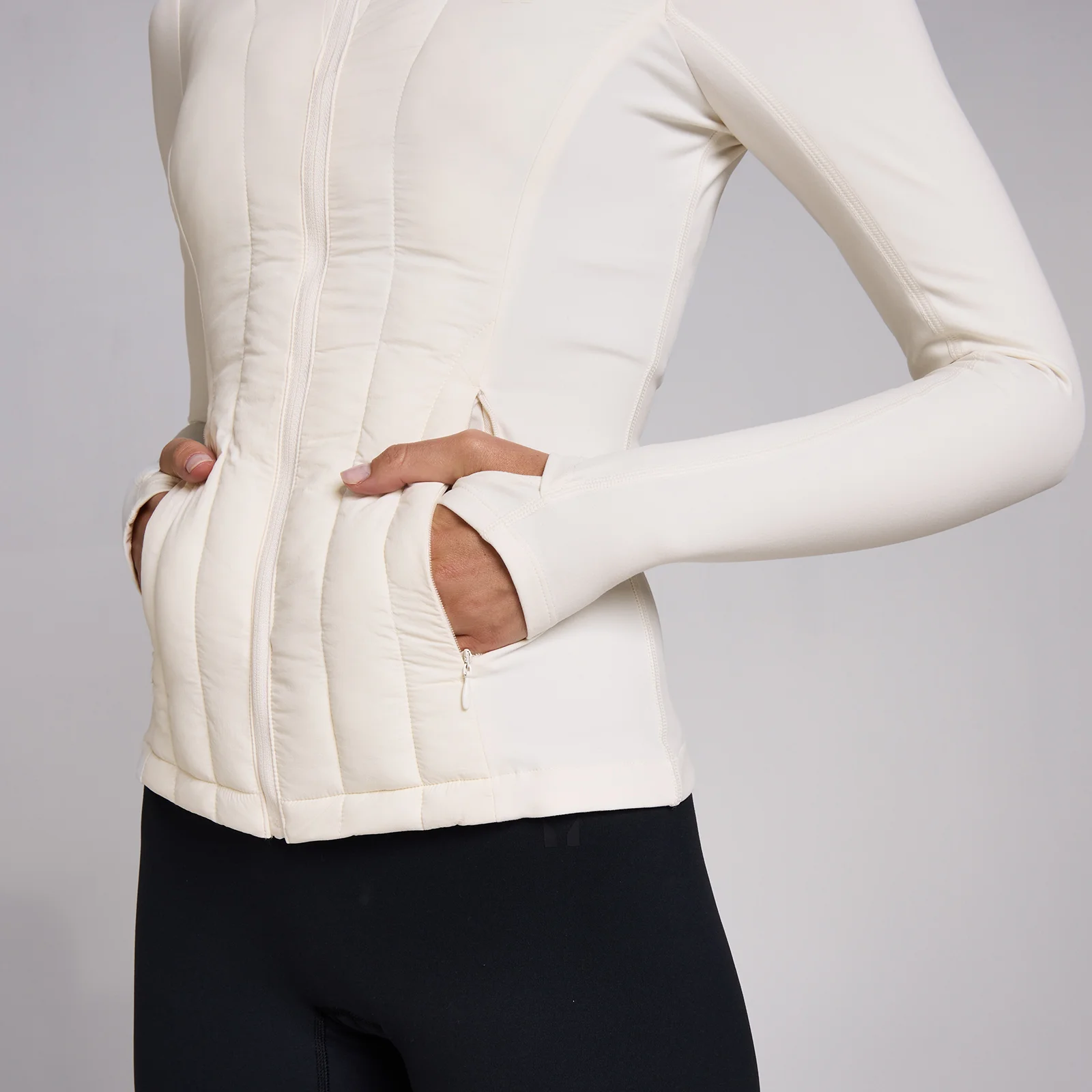 MP Women's SculptForm Hybrid Jacket - Pearl - S Image 4