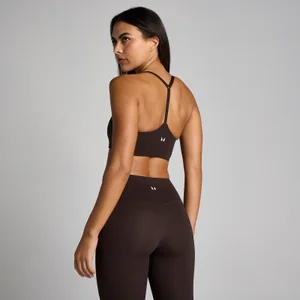 MP Women's Tempo Strappy Racerback Sports Bra - Cocoa - Size S