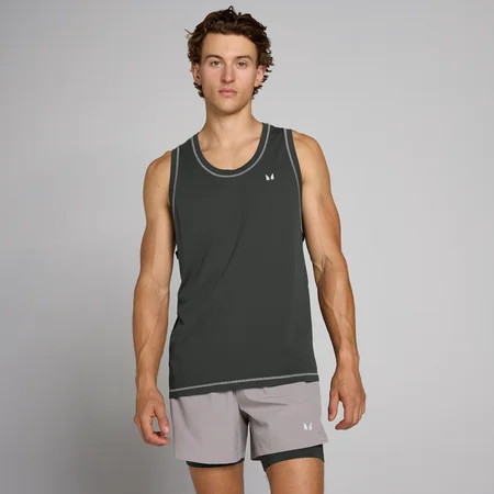 MP Men's Velocity Ultra Seamless Tank - Washed Black
