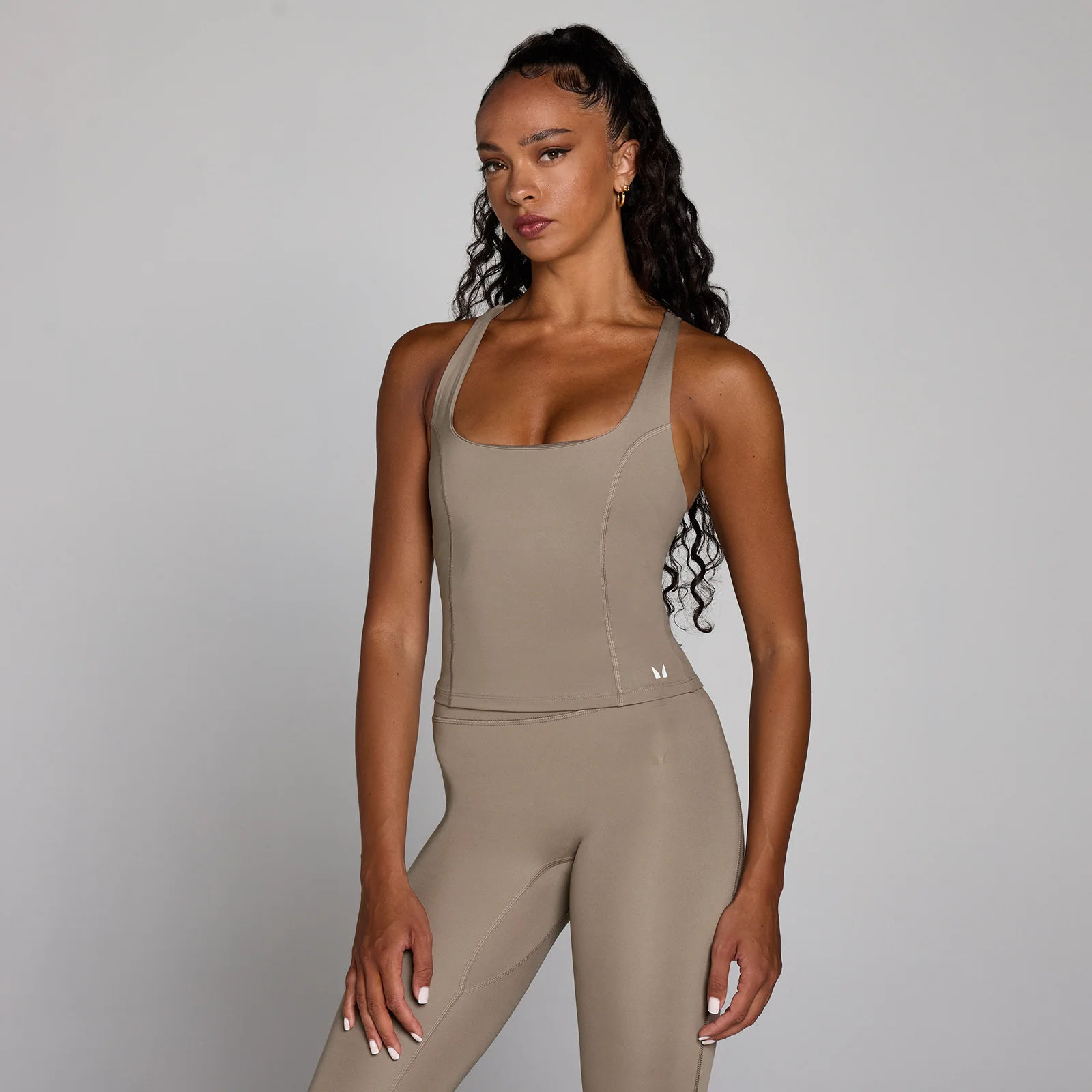 MP Women's Training Racer Back Vest - Light Taupe - M Image 1
