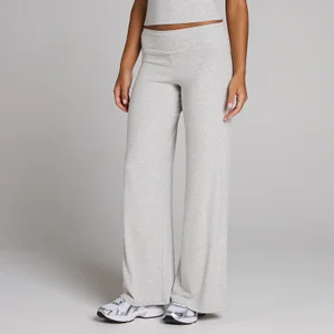 MP Women's Ribbed Wide Leg Leggings - Grey Marl - Size S