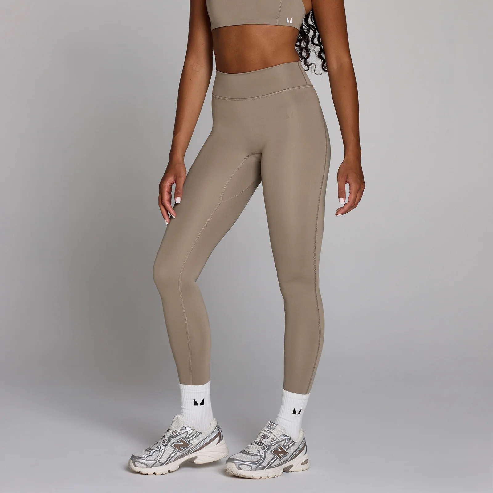 MP Women's Training Leggings - Light Taupe - S Image 1