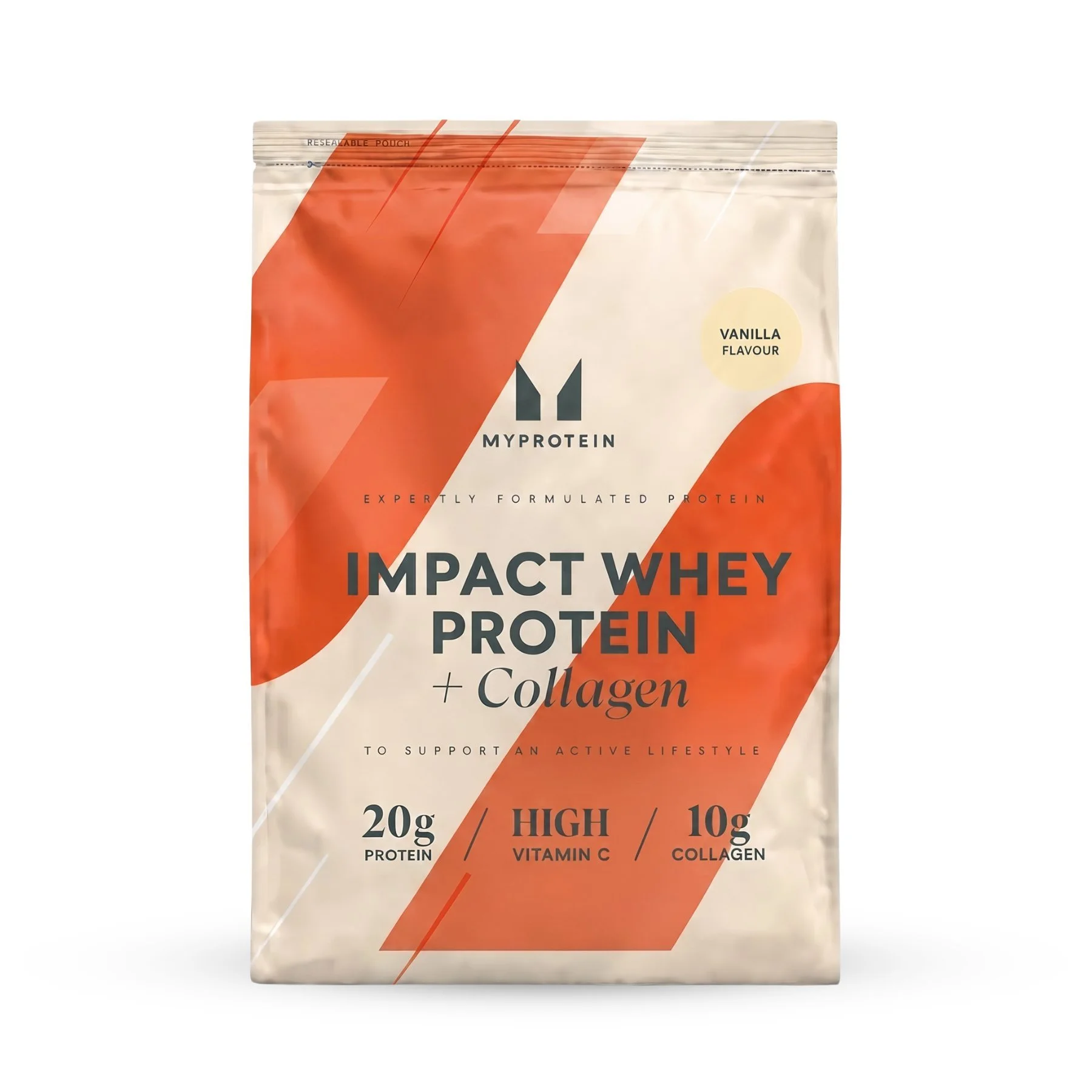 Impact Whey Protein + Collagen - 750g - 30servings - Vanilla Image 1