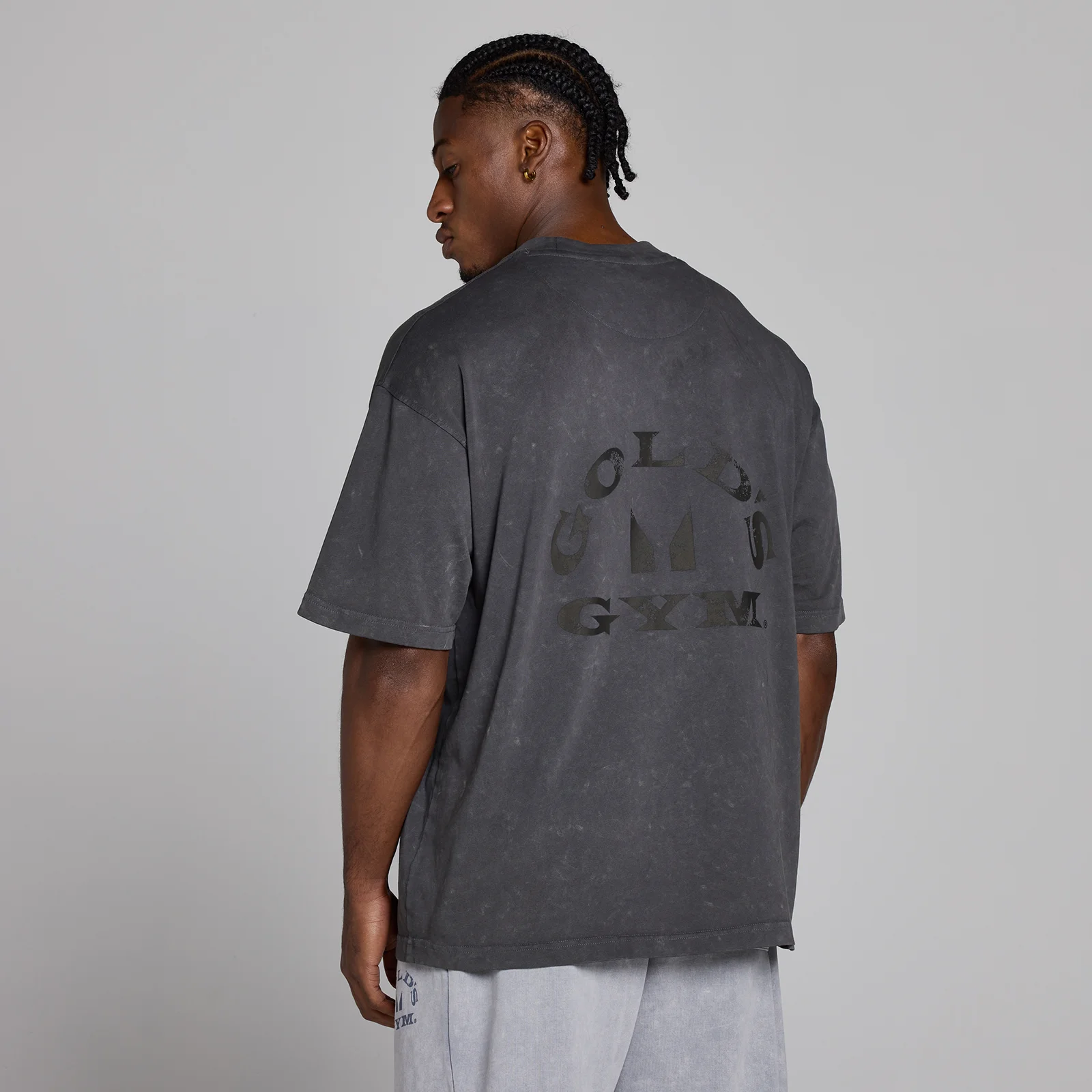 MP X Gold's Men's Washed Graphic Oversized T-Shirt - Washed Coal - XS Image 4