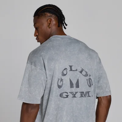 MP X Gold's Men's Washed Graphic Oversized T-Shirt - Steel Blue - XS Image 6